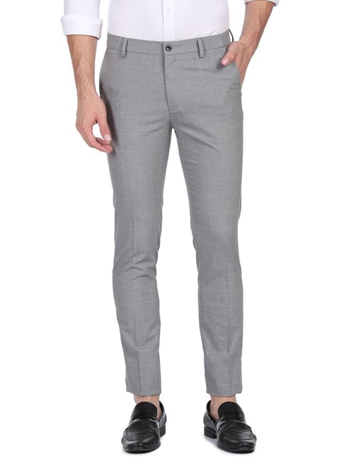 Buy Van Heusen Grey Trousers Online  735872  Van Heusen