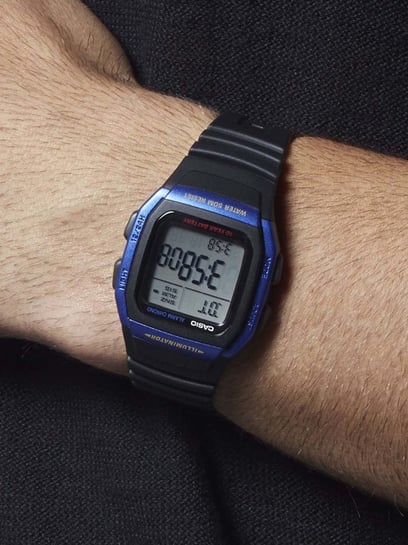 Casio W-96H-2AVDF – Orologio Digitale Uomo Con Illuminatore – Cinturino In Resina E Quadrante Blu - 5