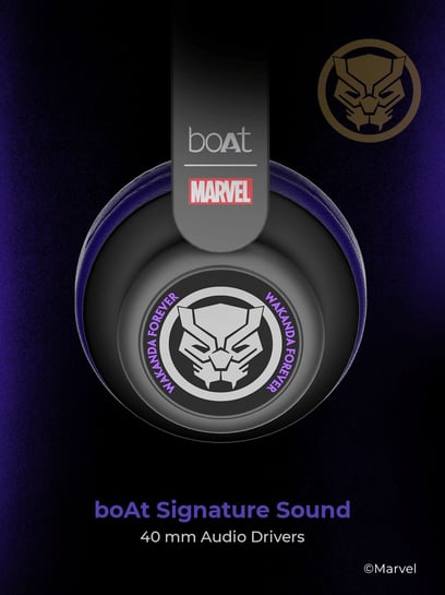 Buy boAt Rockerz 450 T Marvel Edition Headphone King s Purple