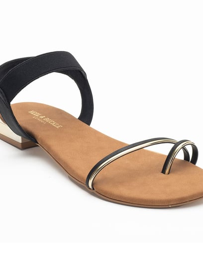 Buy Black Flat Sandals for Women by AJIO Online | Ajio.com