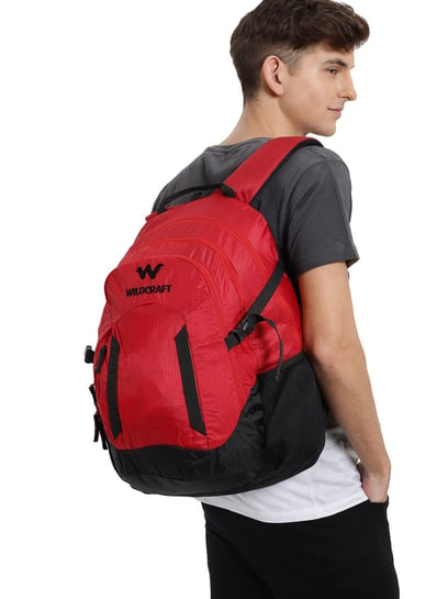 Wildcraft bags red outlet and black