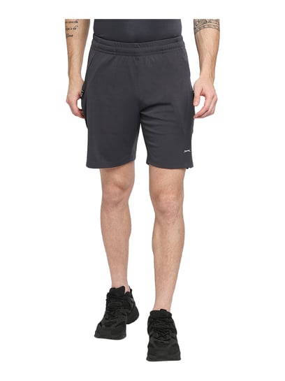 charbon シャルボン PANTHER 7 POCKETS SHORTS Buy Black Panther Sports Grey Regular Fit Shorts for Men's Online