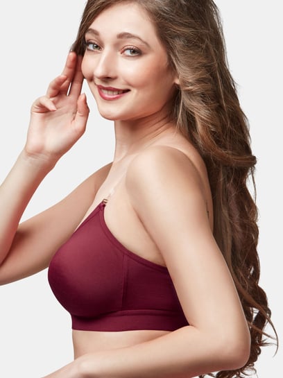 Trylo-Oh-so-pretty you! Maroon Non Wired Non Padded Everyday Bra