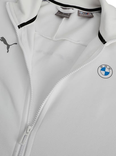 Puma Bmw Mms FullZip Sweat Jacket Mens White Casual Athletic Outerwear  53337102 | eBay