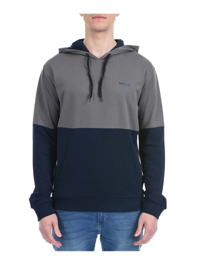 Buy French Connection Navy & Grey Colour-Blocked Regular Fit