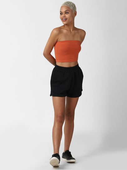 Buy Forever 21 Rust Regular Fit Tube Top for Women Online @ Tata CLiQ