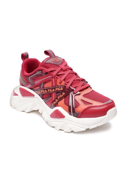 Red velvet hot sale fila trainers