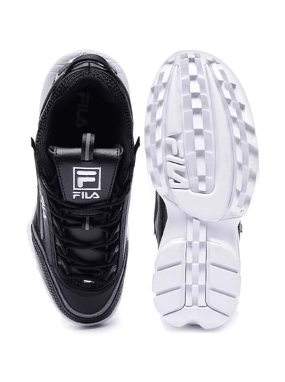 Fila disruptor shop black patent