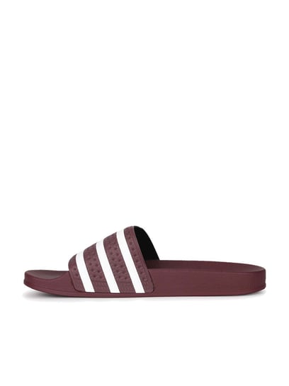 Maroon deals adidas slides