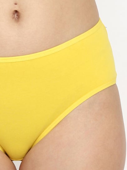 Buy Clovia Yellow Cotton Hipster Panty for Women Online @ Tata CLiQ