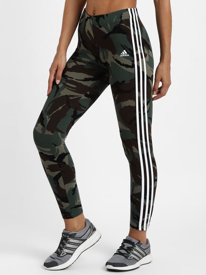 Adidas camo hotsell leggings 3 stripes