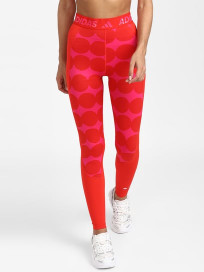 adidas 3 Stripes 7/8 Leggings Red | Traininn