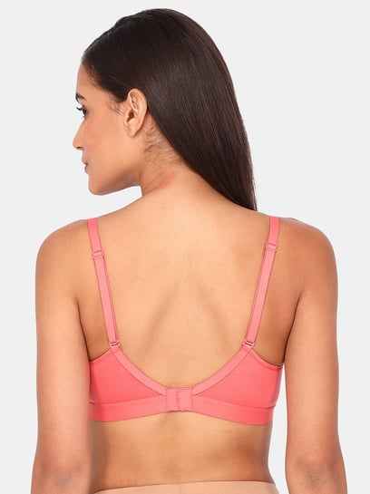 Buy Rosaline by Zivame Peach Non Wired Non Padded T Shirt Bra for