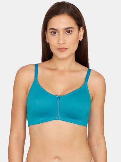 Buy Rosaline by Zivame Blue Non Wired Non Padded T-Shirt Bra for