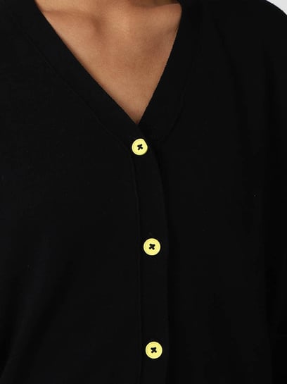 Buy Forever 21 Black Regular Fit Cardigan for Women Online @ Tata CLiQ