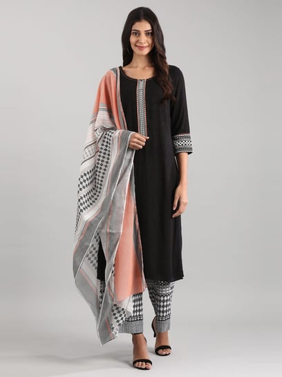Buy online Fit & Flare Ethnic Dress from ethnic wear for Women by Aurelia  for ₹1300 at 57% off | 2024 Limeroad.com
