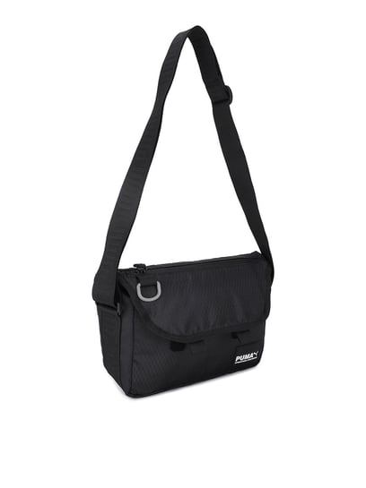 PUMA Polyester 20 cms Puma Black Messenger Bag (7667902) : Amazon.in:  Fashion