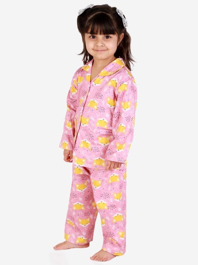 Buy Chheent Boys & Girls Cartoon Design Cotton Night Suit 2-3 Year | Kids  Light Green Sleepsuit | Girl`s Pajama Set | Nightwear Suit Girls | Baby  Dress | Pack -1 at Amazon.in