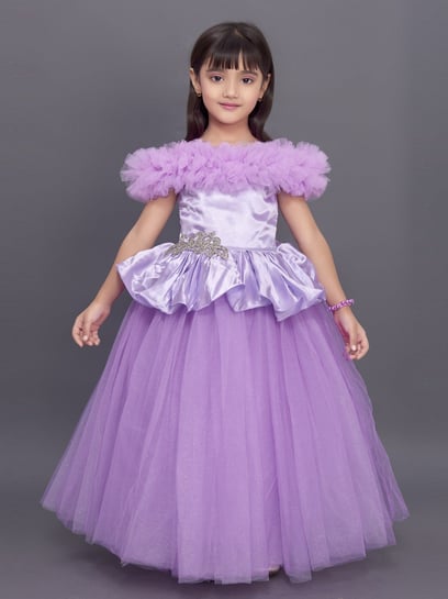 Buy Lavender Dresses & Frocks for Girls by PINK CHICK Online | Ajio.com