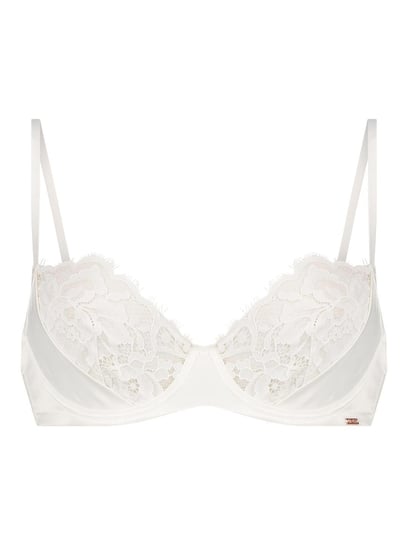 Buy Hunkemoller White Lace Pattern Front Open Bra for Women Online @ Tata  CLiQ