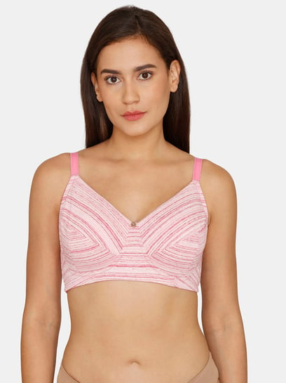 Buy Zivame Pink Non Wired Non Padded Full Coverage Bra for Women Online @ Tata  CLiQ