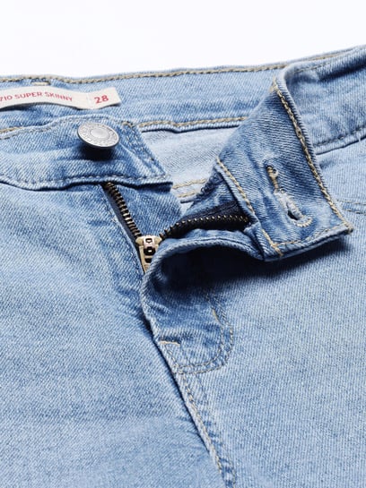 710 Super Skinny Sateen Women's Jeans - Blue