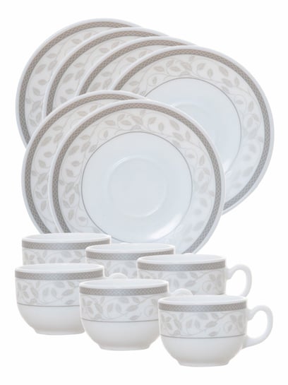 Cello Opalware Imperial Tea Set (Set of 6pcs Cup, 6pcs Saucer, 2pcs Sn –  GOOD HOMES