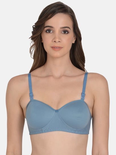 Buy mod & shy Blue Lightly Padded Balconette Bra for Women Online