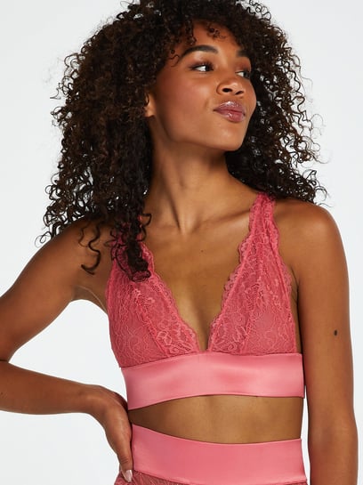 Buy Hunkemoller Pink Non-Wired Non-Padded Bralette Bra for Women's