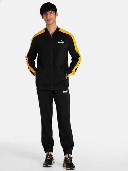 Buy Puma Black Regular Fit Tracksuits for Men s Online Tata CLiQ