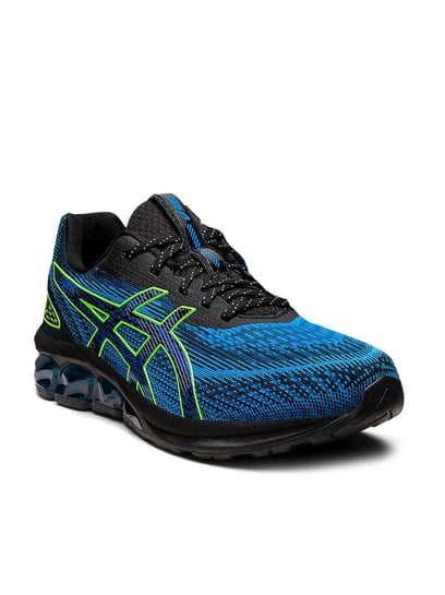 Buy Asics Men s GEL Quantum 180 VII Black and Blue Running Shoes