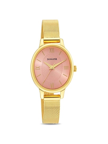 Sonata gold watch hot sale