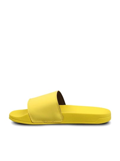 Yellow discount slippers mens