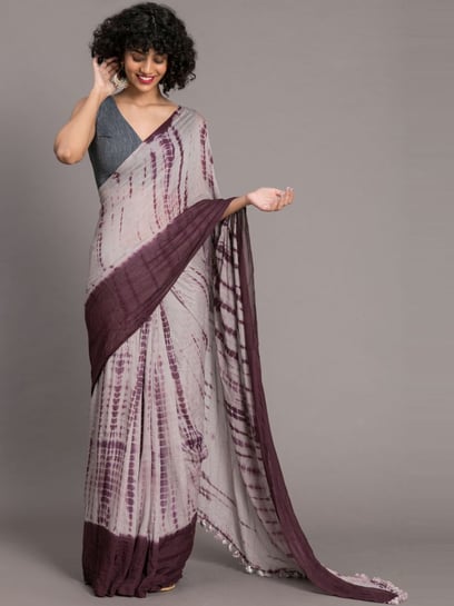 Buy Suta Purple Saree Without Blouse for Women Online @ Tata CLiQ