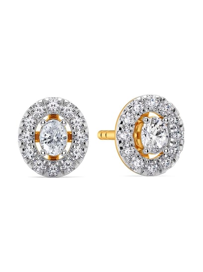 Diagonal Lab Grown Diamond Earrings | Fiona Diamonds