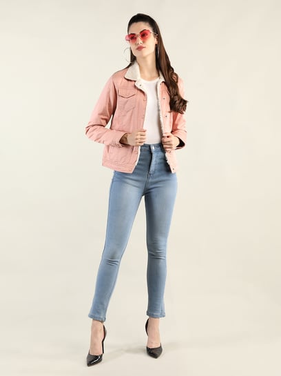 Buy LURE URBAN Daisy Pink Jacket for Women's Online @ Tata CLiQ