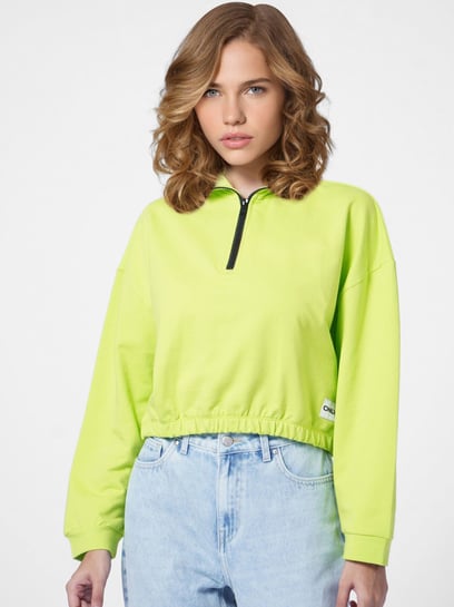 Lime green cheap sweatshirt womens