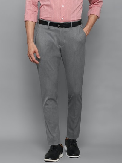 Buy Louis Philippe Sport Blue Cotton Slim Fit Self Pattern Trousers for  Mens Online @ Tata CLiQ