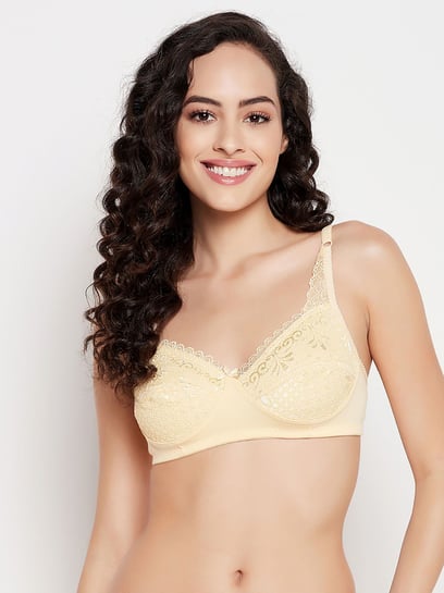 Buy Clovia Beige Solid Minimizer Bra For Women Online At Tata CLiQ