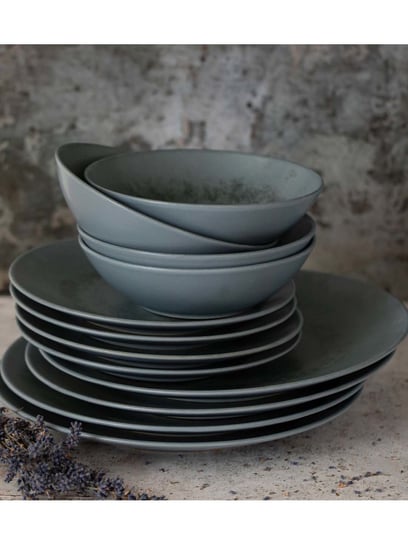 Buy Mikasa Reactive Grey Stoneware Dinner Set at Best Price @ Tata