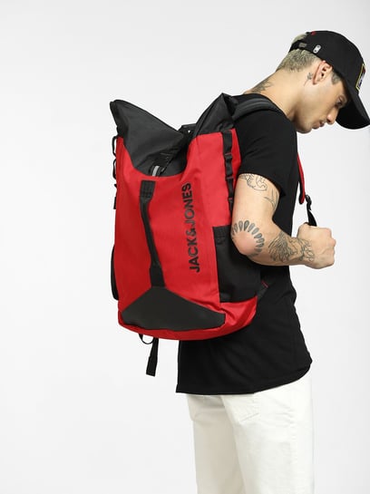 Supreme RED LEATHER BACKPACK 1 L Backpack RED - Price in India