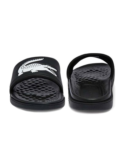 Buy Lacoste Men s Croco Dualiste Black Slides for Men at Best