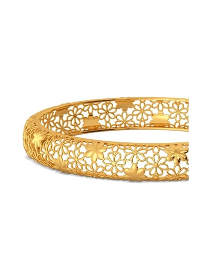 Buy MELORRA 18 kt Lace Nouveau Gold Bangles at
