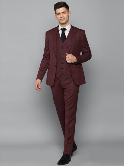 Buy Louis Philippe Brown Three Piece Suit Online - 808102 | Louis Philippe