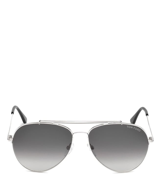 Buy Tom Ford Grey FT0497 Pilot Unisex Sunglasses Online Tata