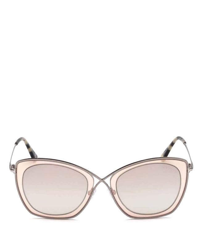 Buy Tom Ford Brown FT0605 Butterfly Sunglasses for Women Online @ Tata CLiQ  Luxury