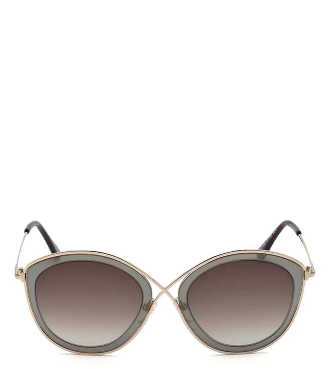 Buy Tom Ford Grey FT0604 Round Sunglasses for Women Online @ Tata CLiQ  Luxury