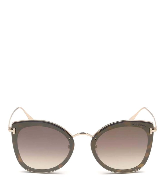 Buy Tom Ford Cocoa Brown FT0657 Butterfly Sunglasses for Women Online @  Tata CLiQ Luxury