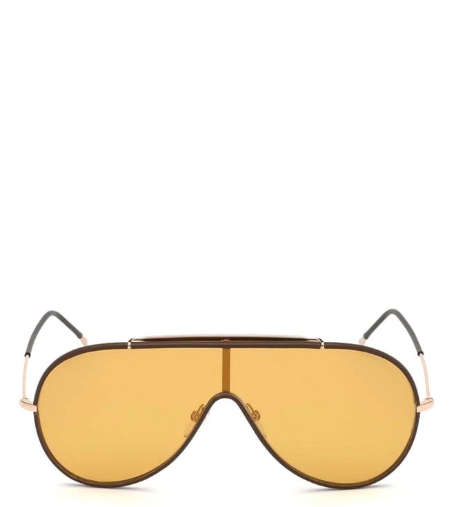 Buy Tom Ford Brown FT0671 Round Unisex Sunglasses Online @ Tata CLiQ Luxury