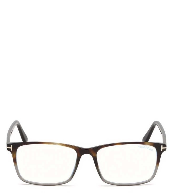 Buy Tom Ford Blue Block Cocoa Brown Rectangular Eye Frames for Men Online @  Tata CLiQ Luxury